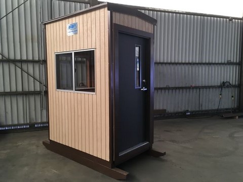 portable guard house on skids